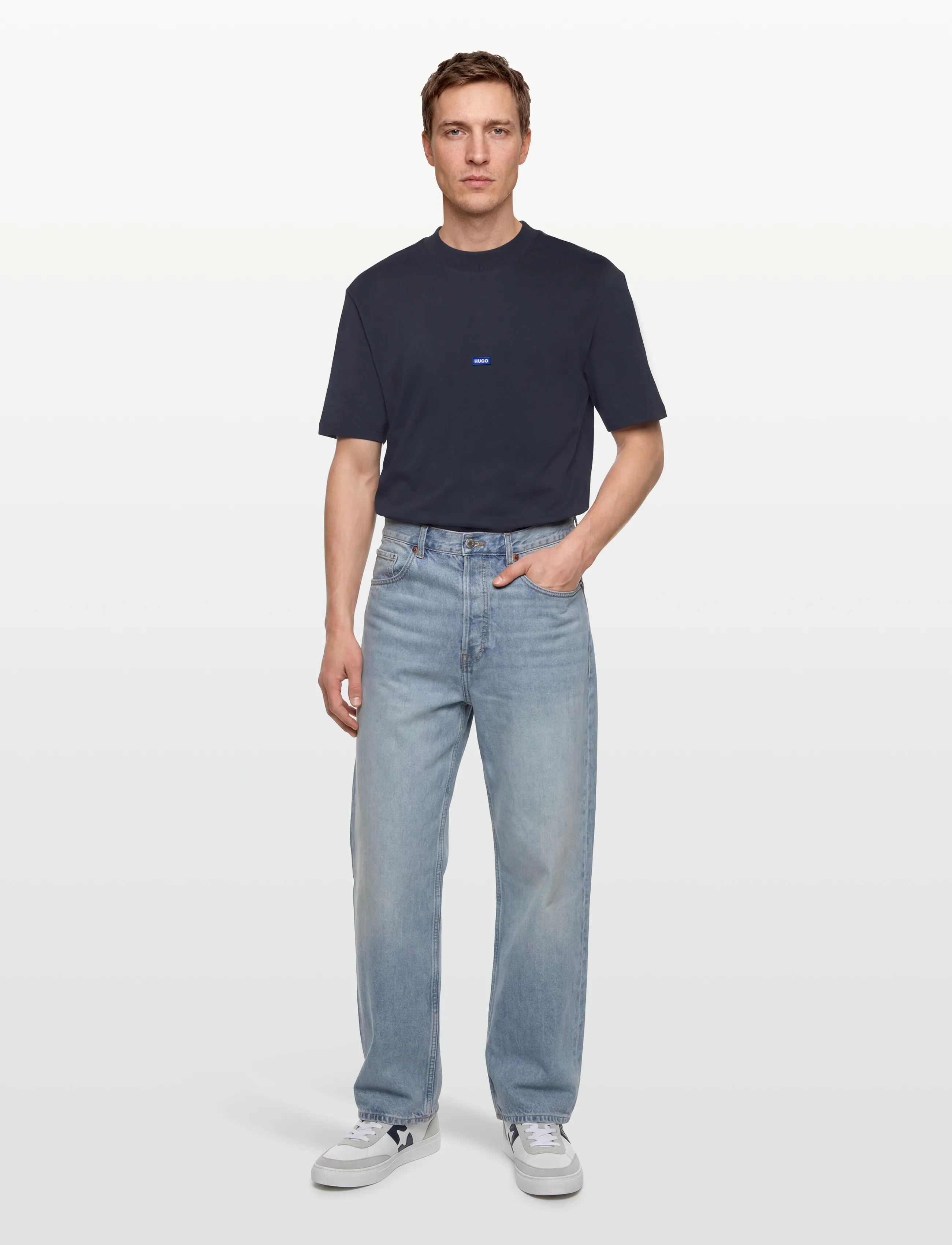 HUGO BLUE Nieros - T-särgid - NAVY / navy