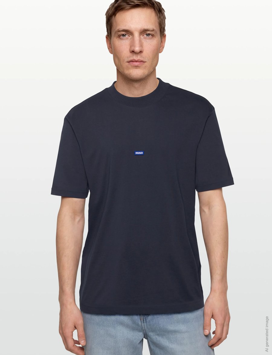 HUGO BLUE - Nieros - kurzärmelige t-shirts - navy - 3