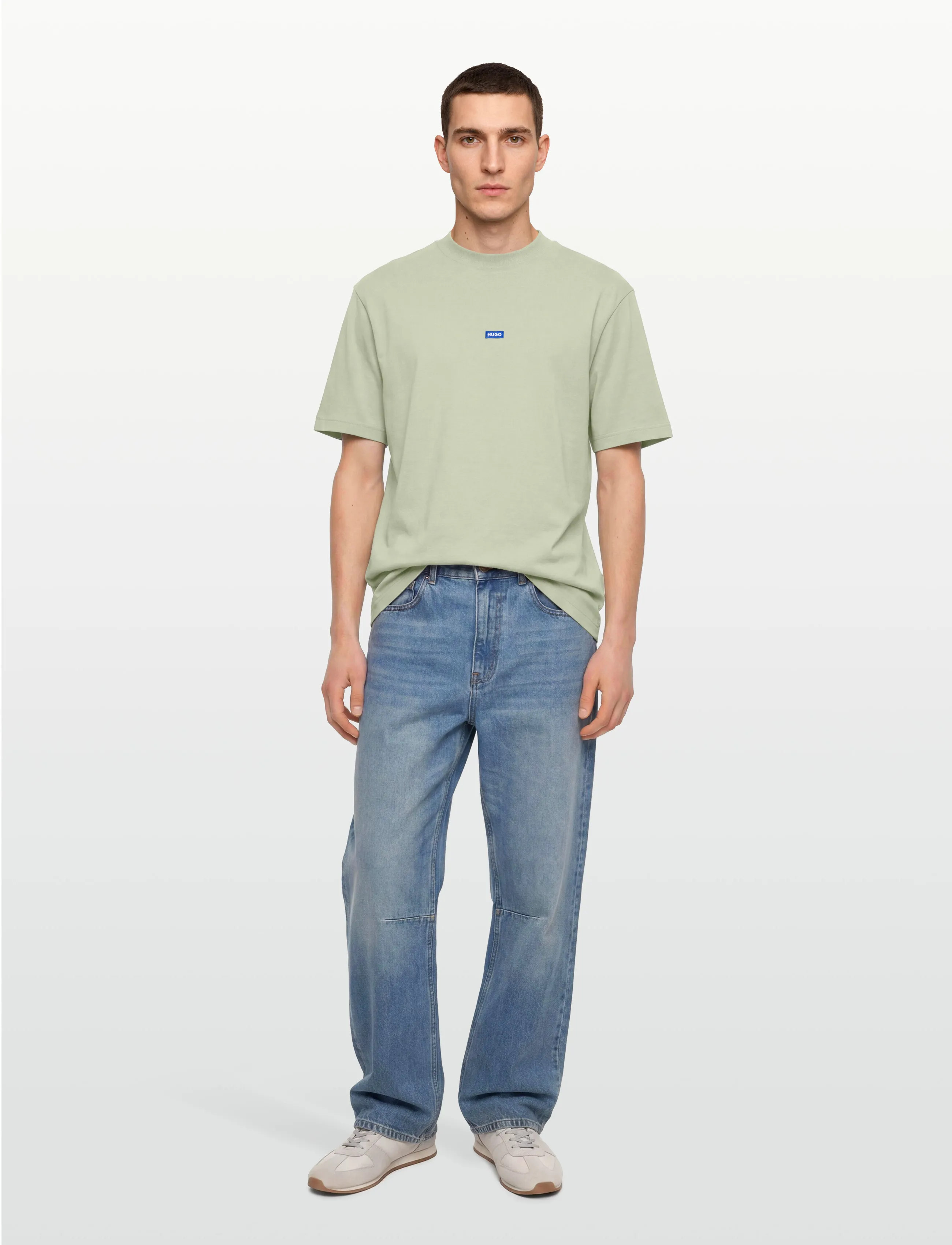 HUGO BLUE Nieros - Short-sleeved t-shirts - OPEN GREEN / green
