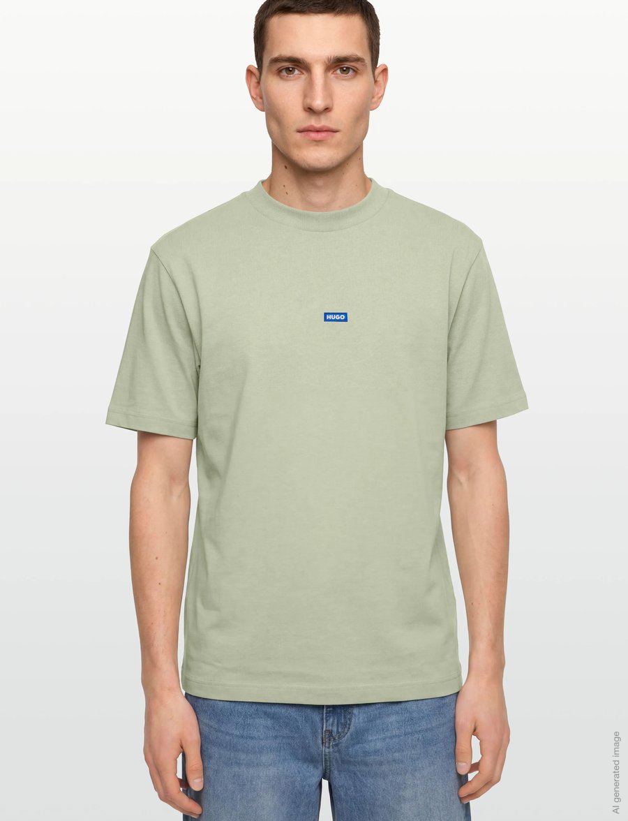 HUGO BLUE - Nieros - kurzärmelige t-shirts - open green - 3