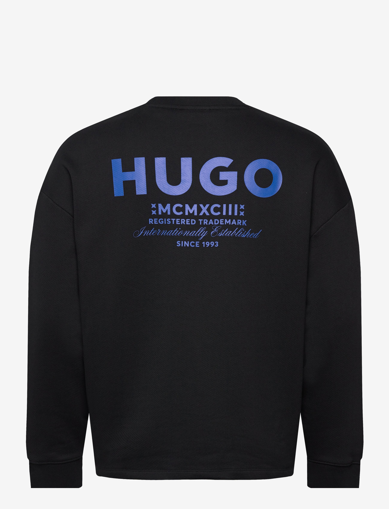 HUGO BLUE - Naviu - long-sleeved t-shirts - black - 1