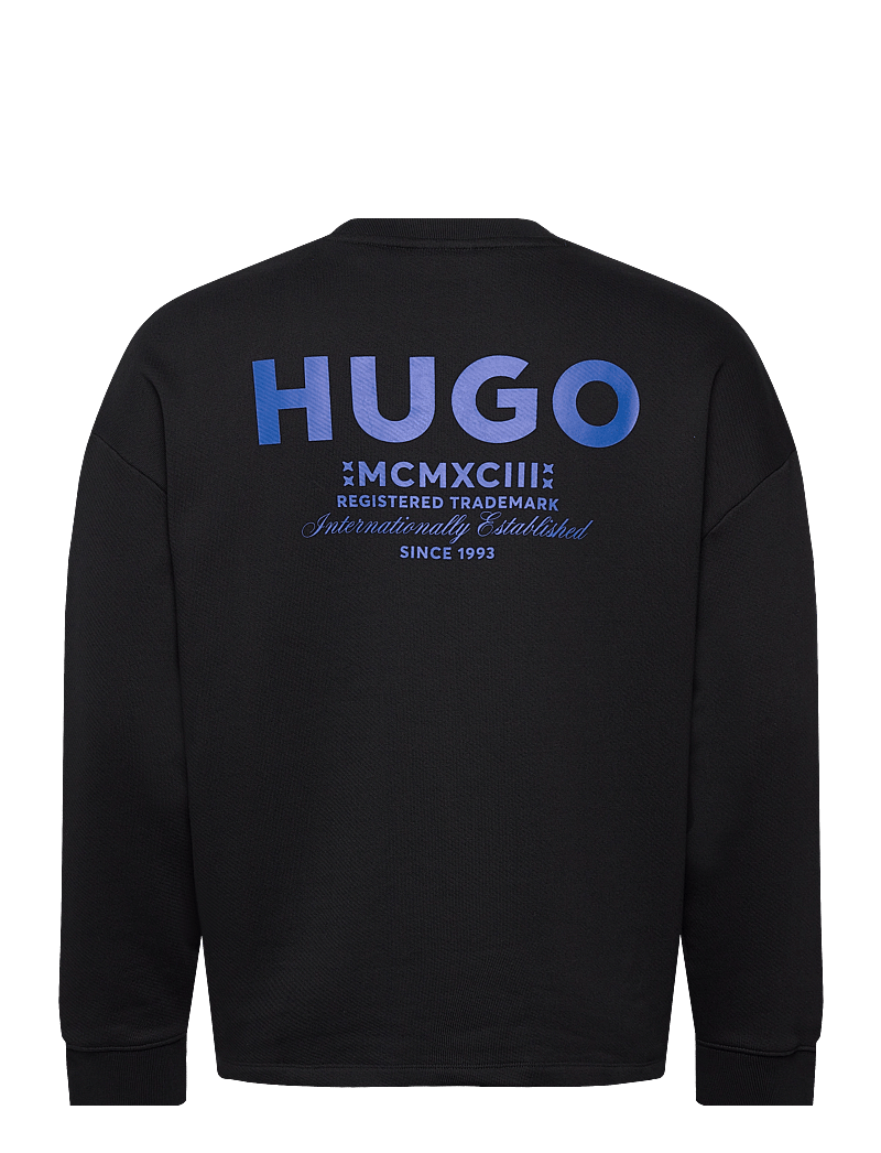 HUGO BLUE - Naviu - long-sleeved t-shirts - black - 1