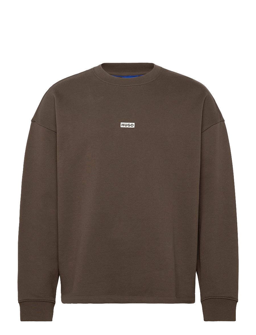 HUGO BLUE - Naviu - pikkade varrukatega t-särgid - dark brown - 0