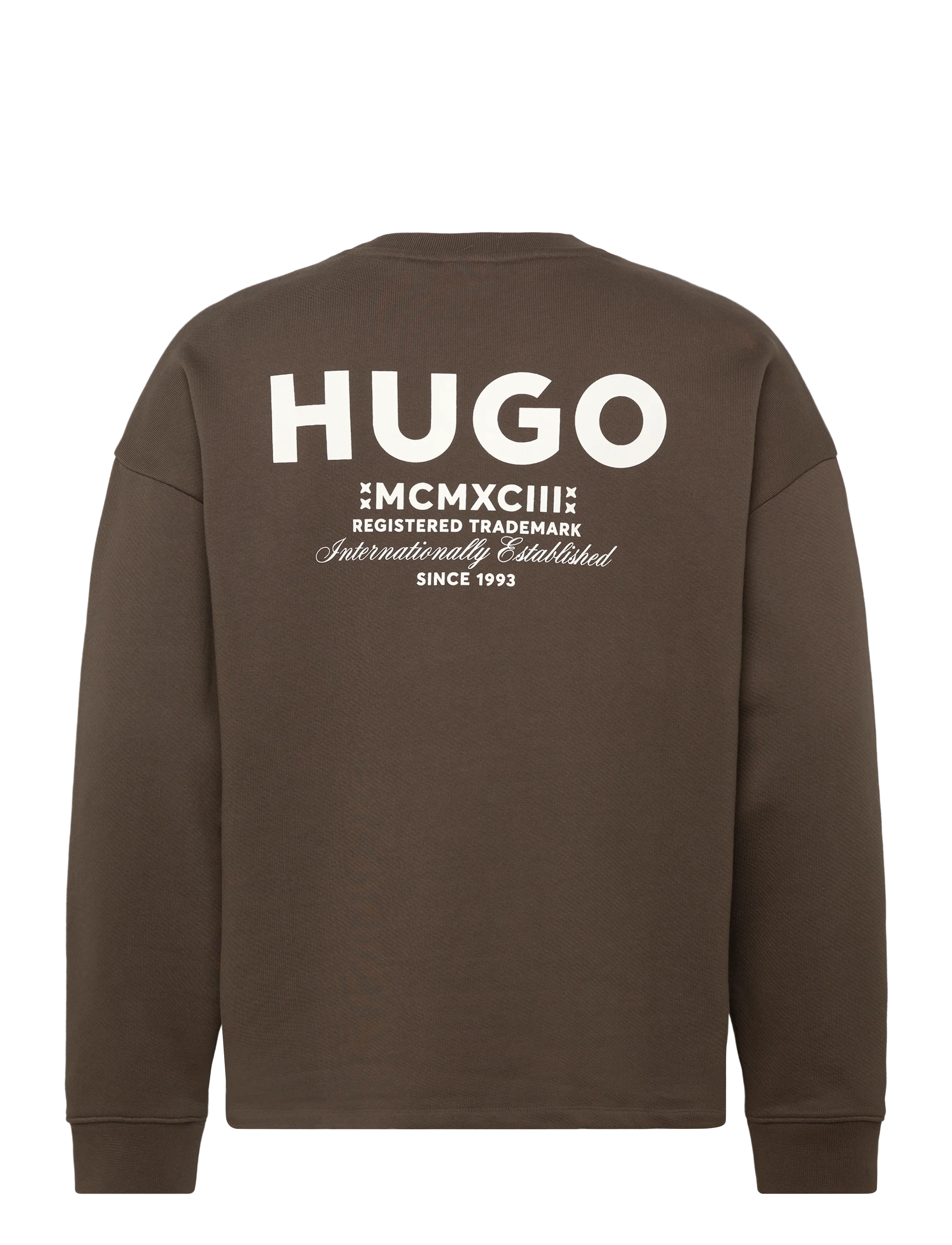 HUGO BLUE - Naviu - långärmade t-shirts - dark brown - 1