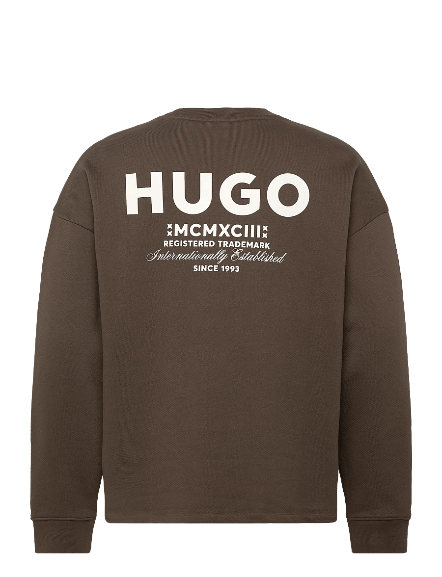 HUGO BLUE - Naviu - pikkade varrukatega t-särgid - dark brown - 1