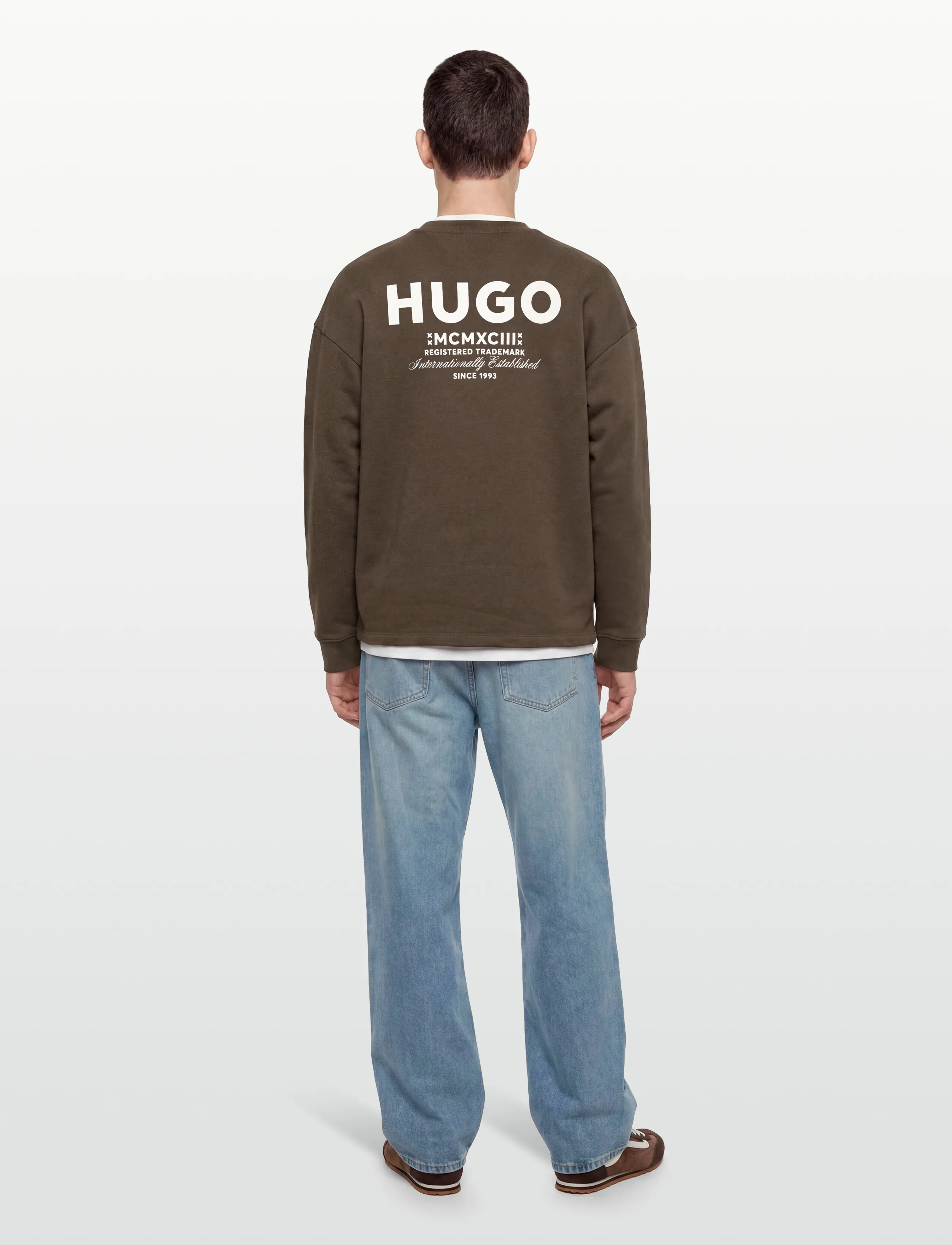 HUGO BLUE - Naviu - pikkade varrukatega t-särgid - dark brown - 4