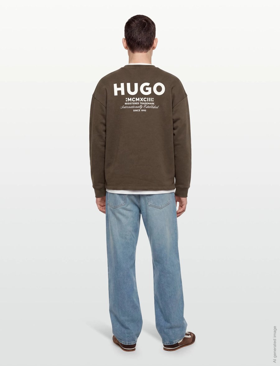 HUGO BLUE - Naviu - pikkade varrukatega t-särgid - dark brown - 4