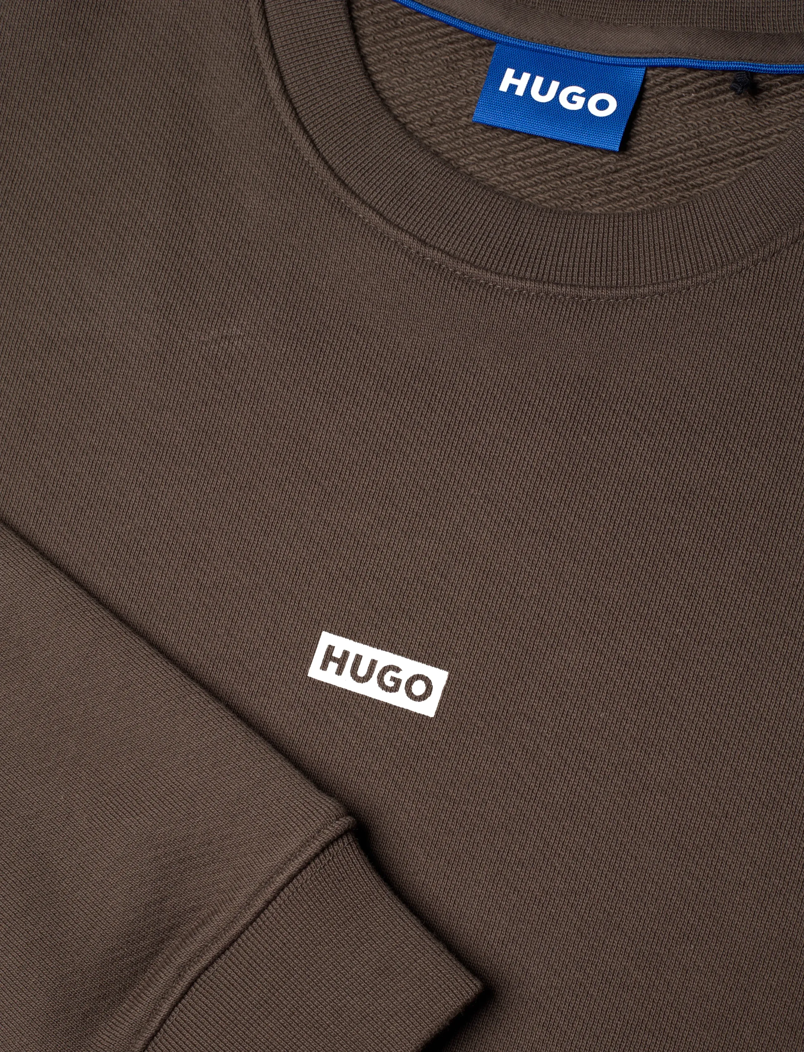 HUGO BLUE - Naviu - långärmade t-shirts - dark brown - 2