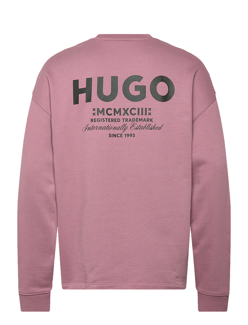 HUGO BLUE - Naviu - langærmede t-shirts - dark pink - 1