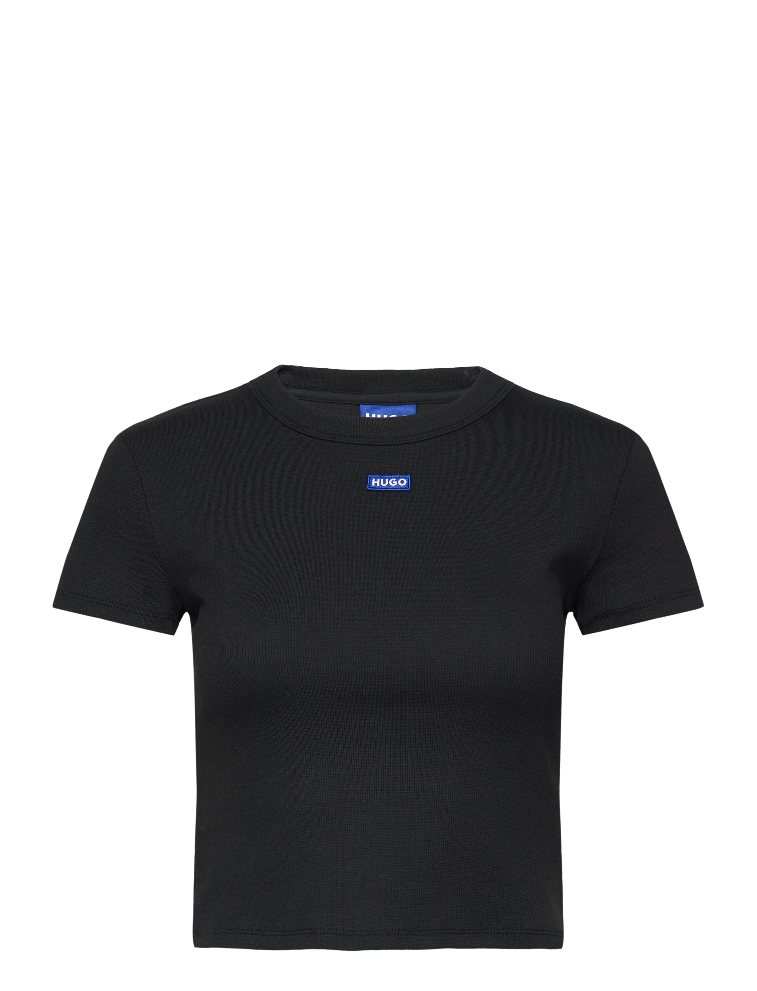 HUGO BLUE Baby Tee_B, Kvinder, Baby T-shirt, Sort, Str: M