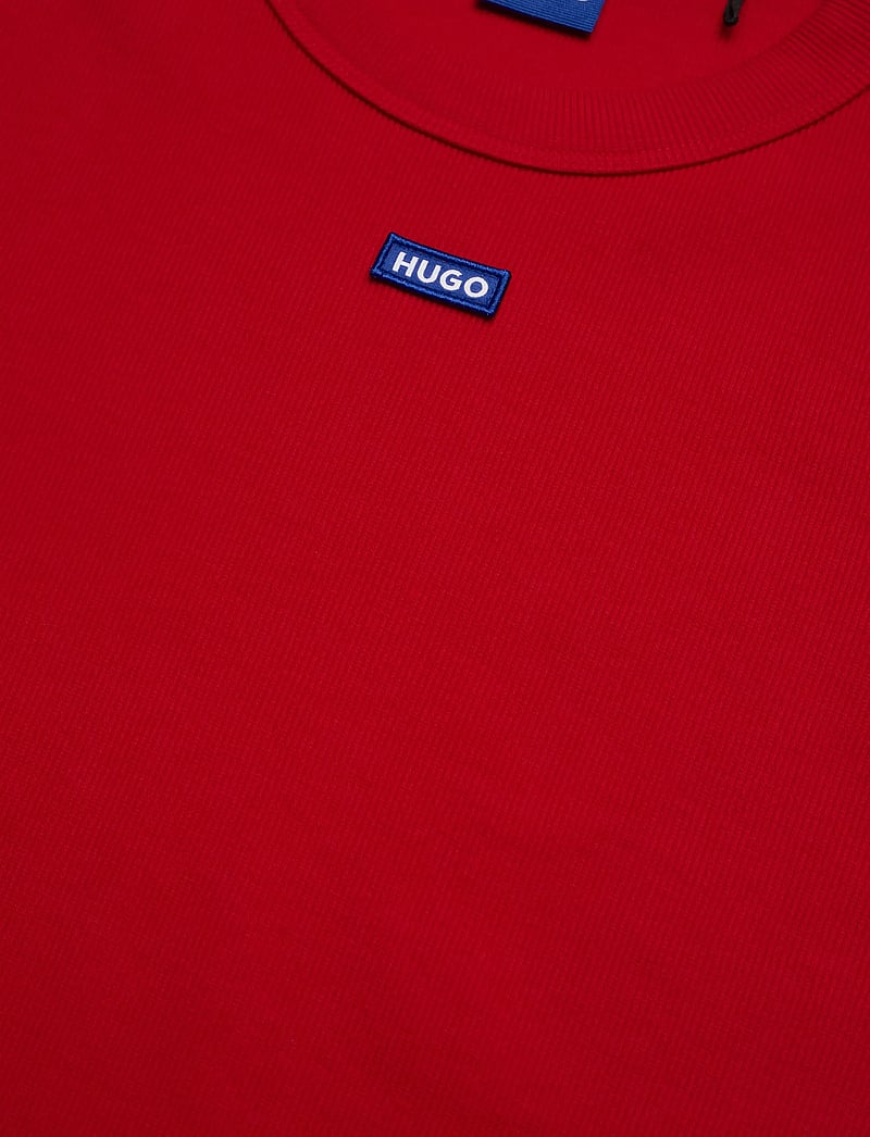 HUGO BLUE - Baby Tee_B - crop tops - dark red - 2