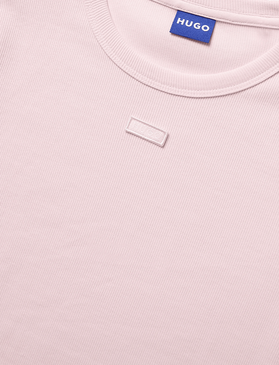 HUGO BLUE - Baby Tee_B - crop tops - light/pastel pink - 5