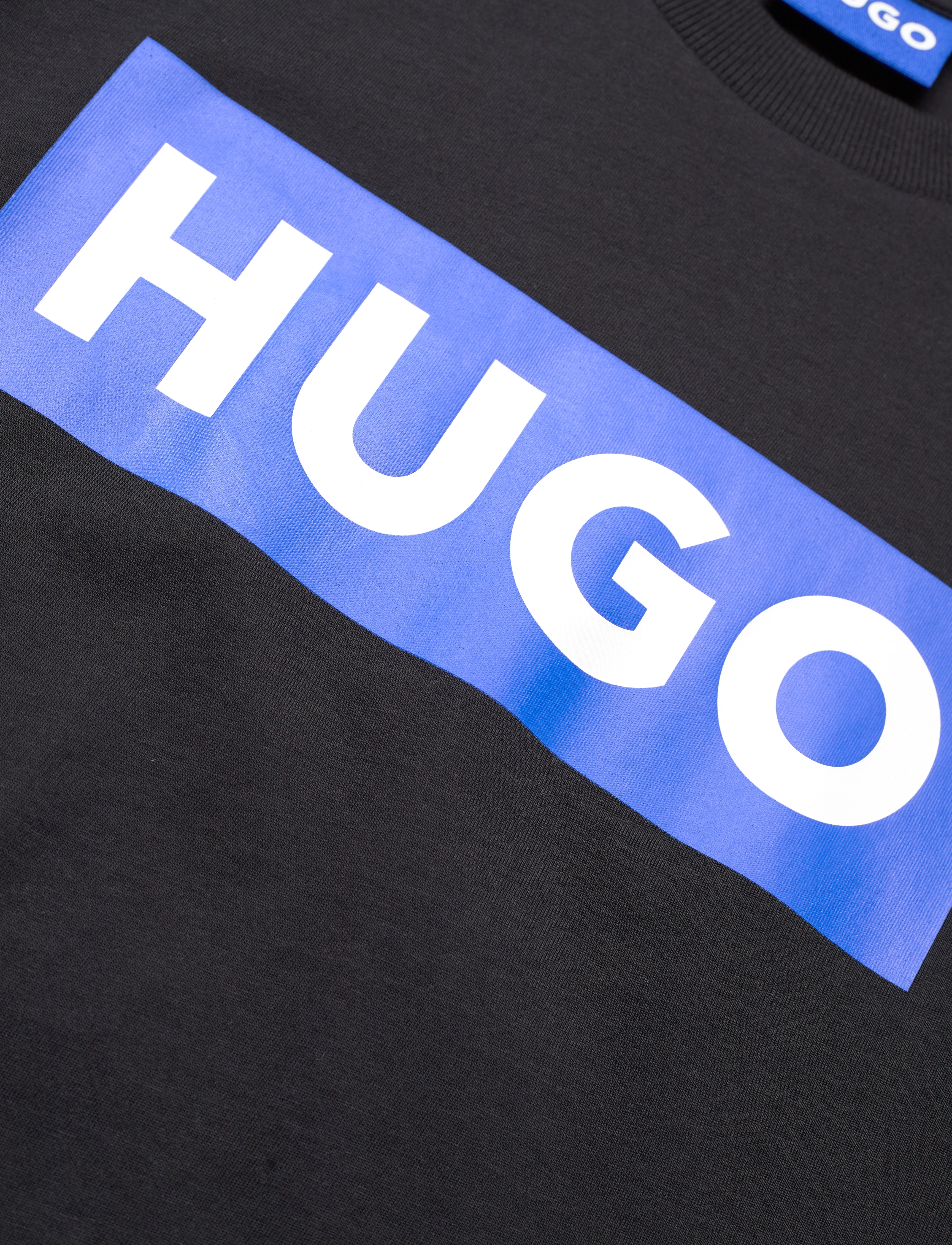 HUGO BLUE - Vintage Tee_B - black - 2