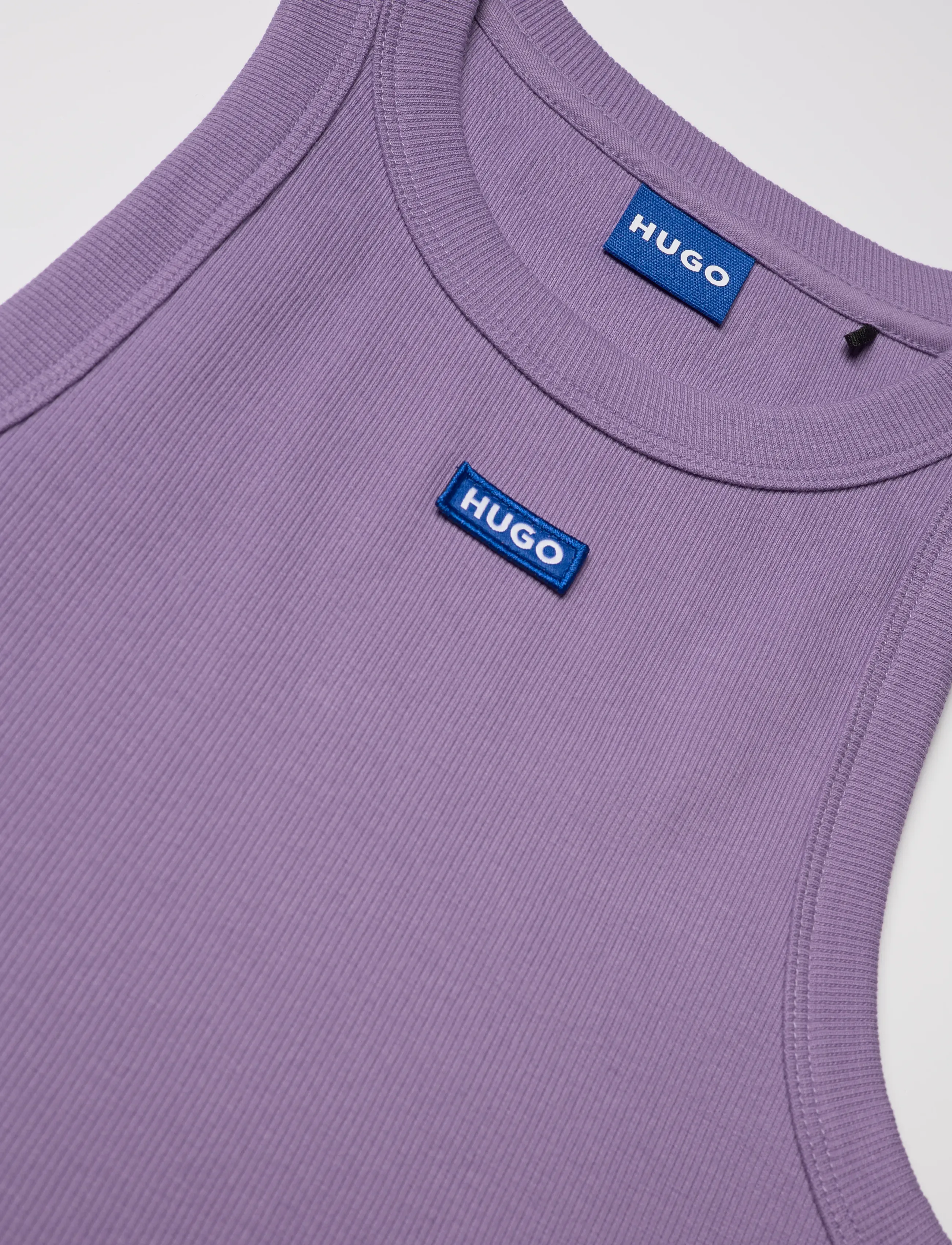 HUGO BLUE - Baby Tank_B - crop tops - bright purple - 5