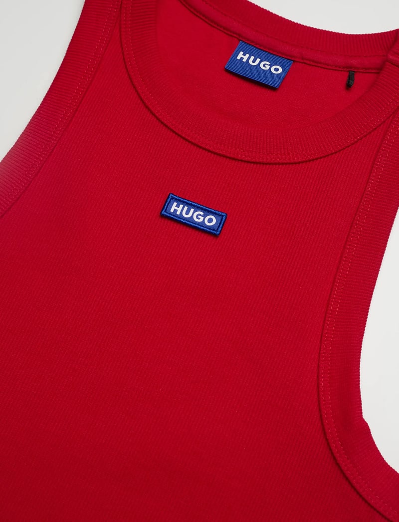 HUGO BLUE - Baby Tank_B - crop tops - dark red - 2