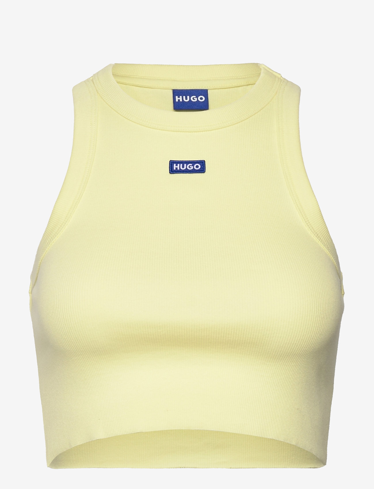 HUGO BLUE - Baby Tank_B - crop tops - light/pastel yellow - 0