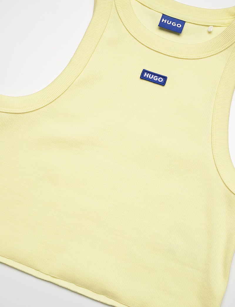 HUGO BLUE - Baby Tank_B - crop tops - light/pastel yellow - 2