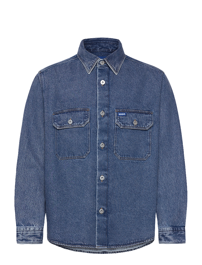 HUGO BLUE - Ebolt - denimowe koszulki - navy - 0