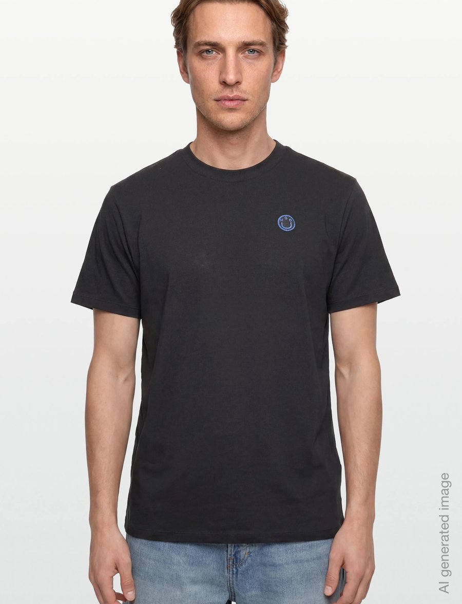 HUGO BLUE - Vintage Tee_B_1 - t-shirts - black - 3