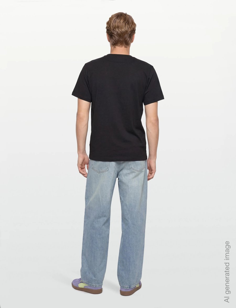 HUGO BLUE - Vintage Tee_B_1 - t-shirts - black - 4
