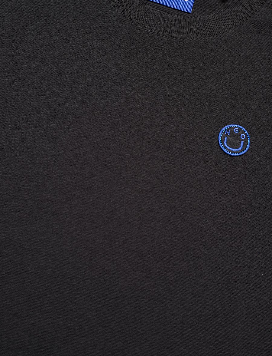 HUGO BLUE - Vintage Tee_B_1 - t-shirts - black - 5