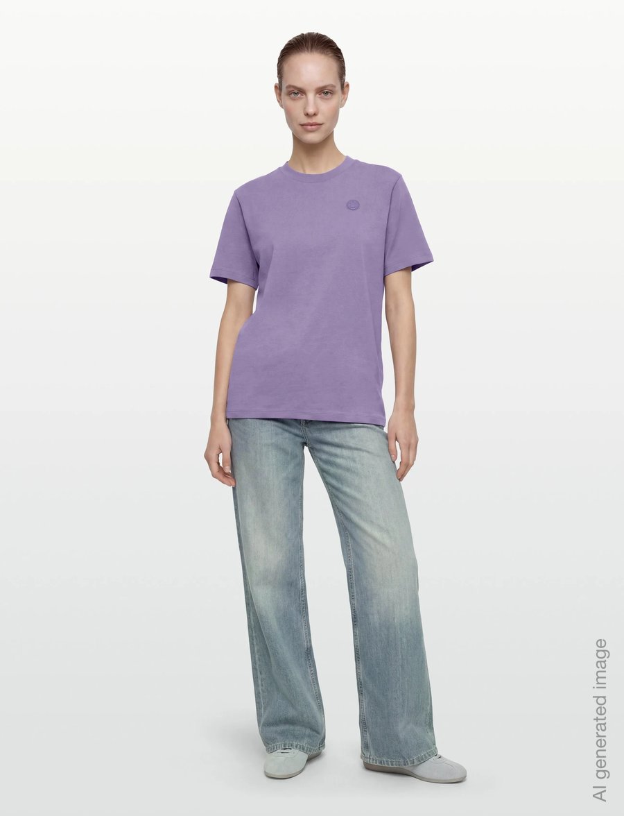 HUGO BLUE - Vintage Tee_B_1 - t-shirts - bright purple - 0