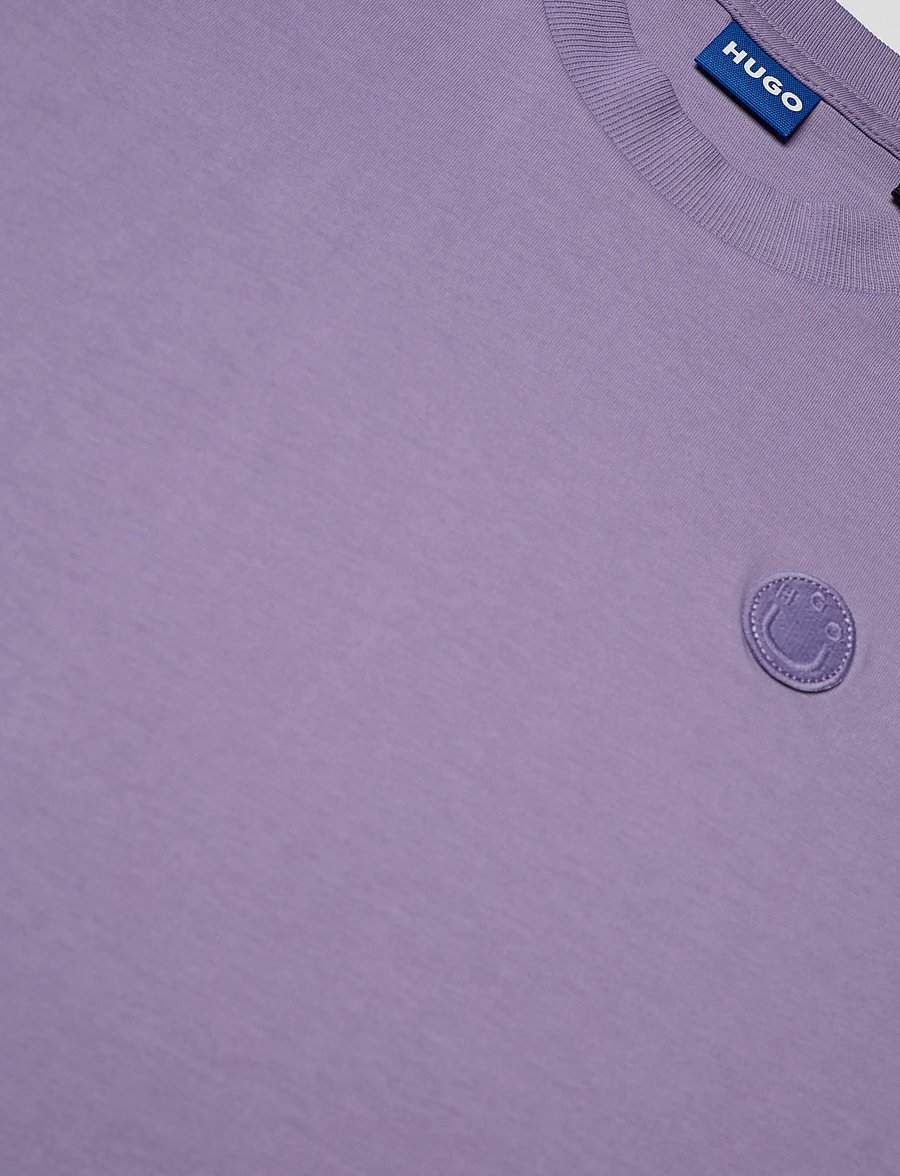 HUGO BLUE - Vintage Tee_B_1 - t-shirts - bright purple - 5