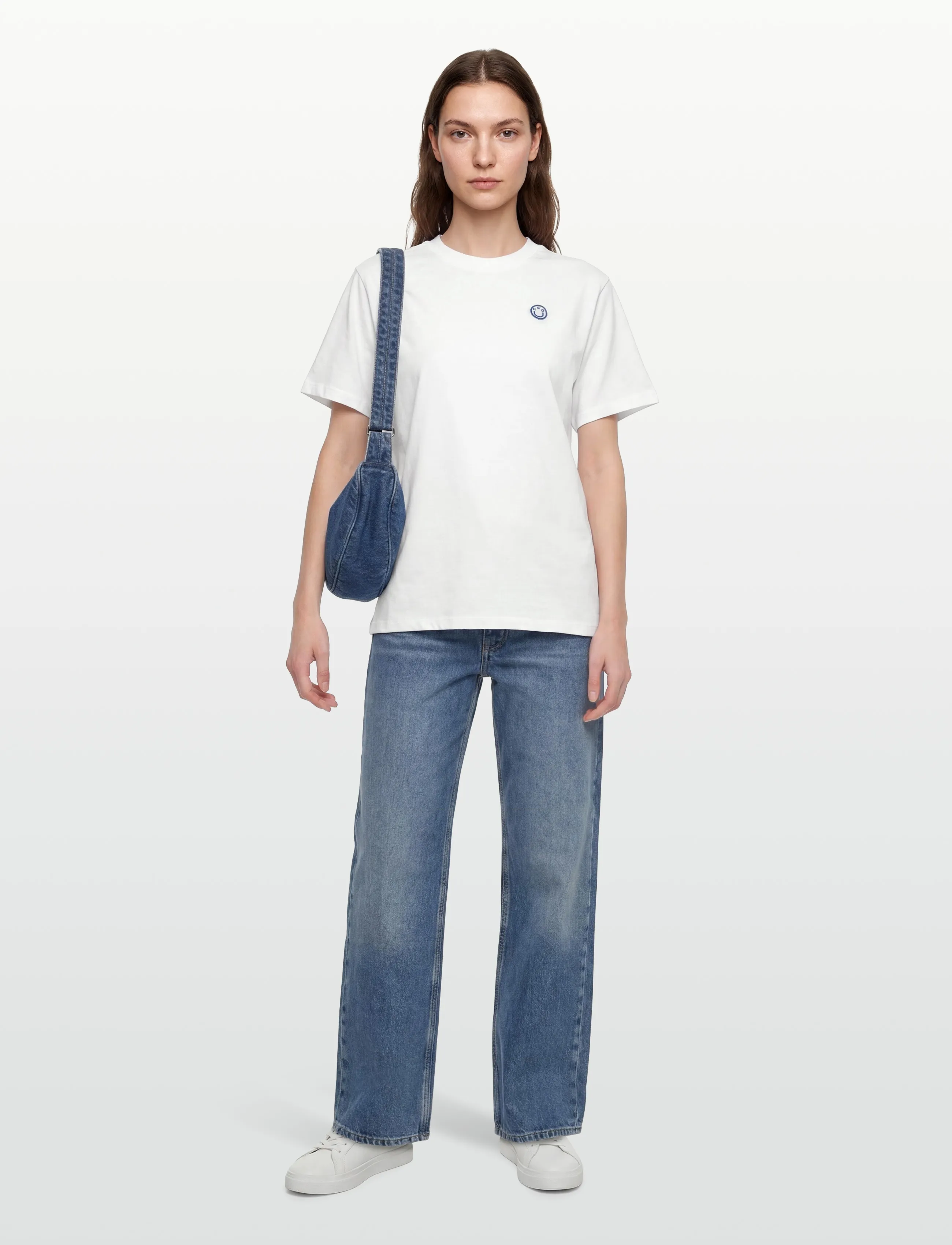 HUGO BLUE Vintage Tee_B_1 - T-shirts - WHITE / white