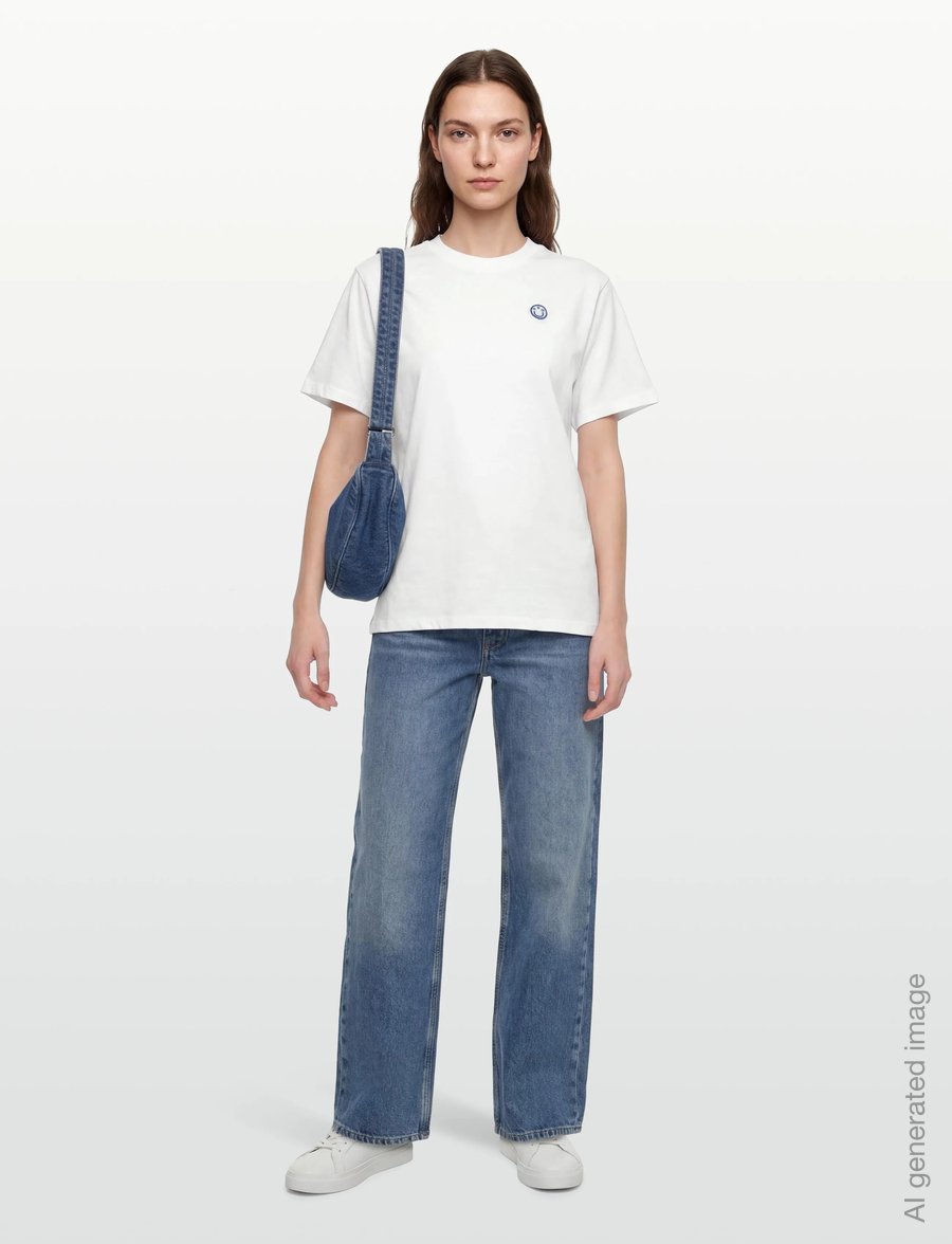HUGO BLUE - Vintage Tee_B_1 - t-särgid - white - 0