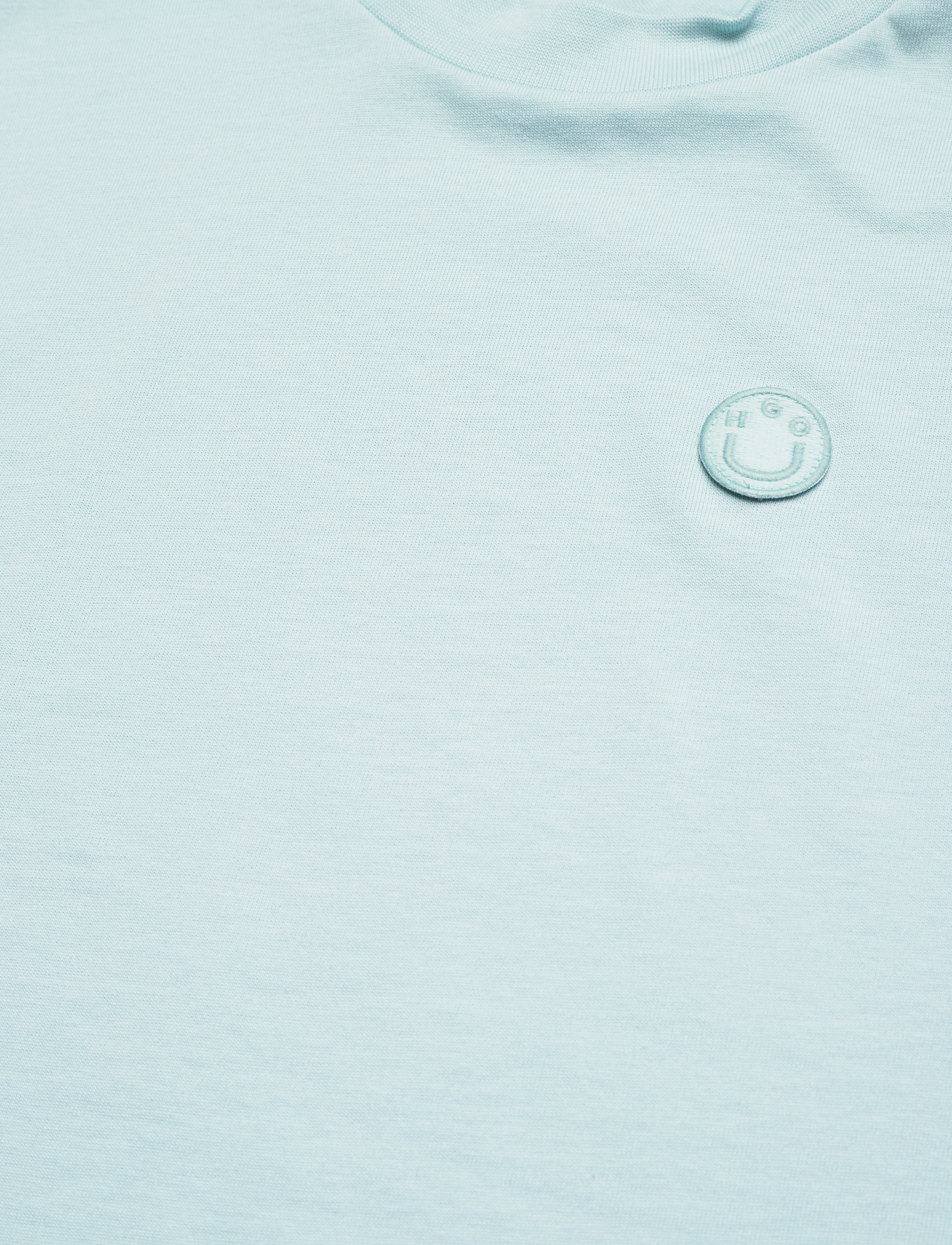 HUGO BLUE - Cropped Tee_B - open blue - 2