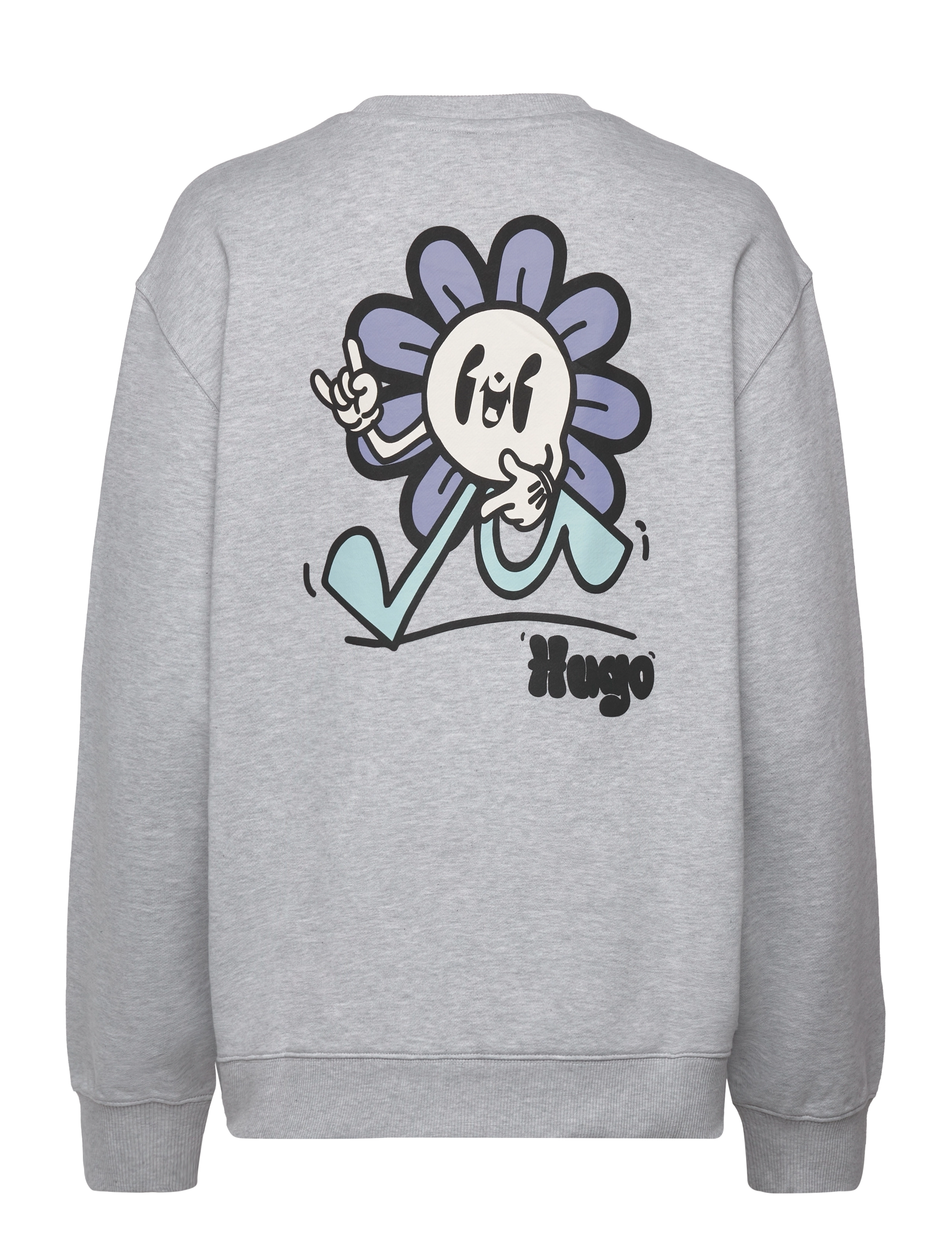 HUGO BLUE - Oversized Crew_B - open grey - 1