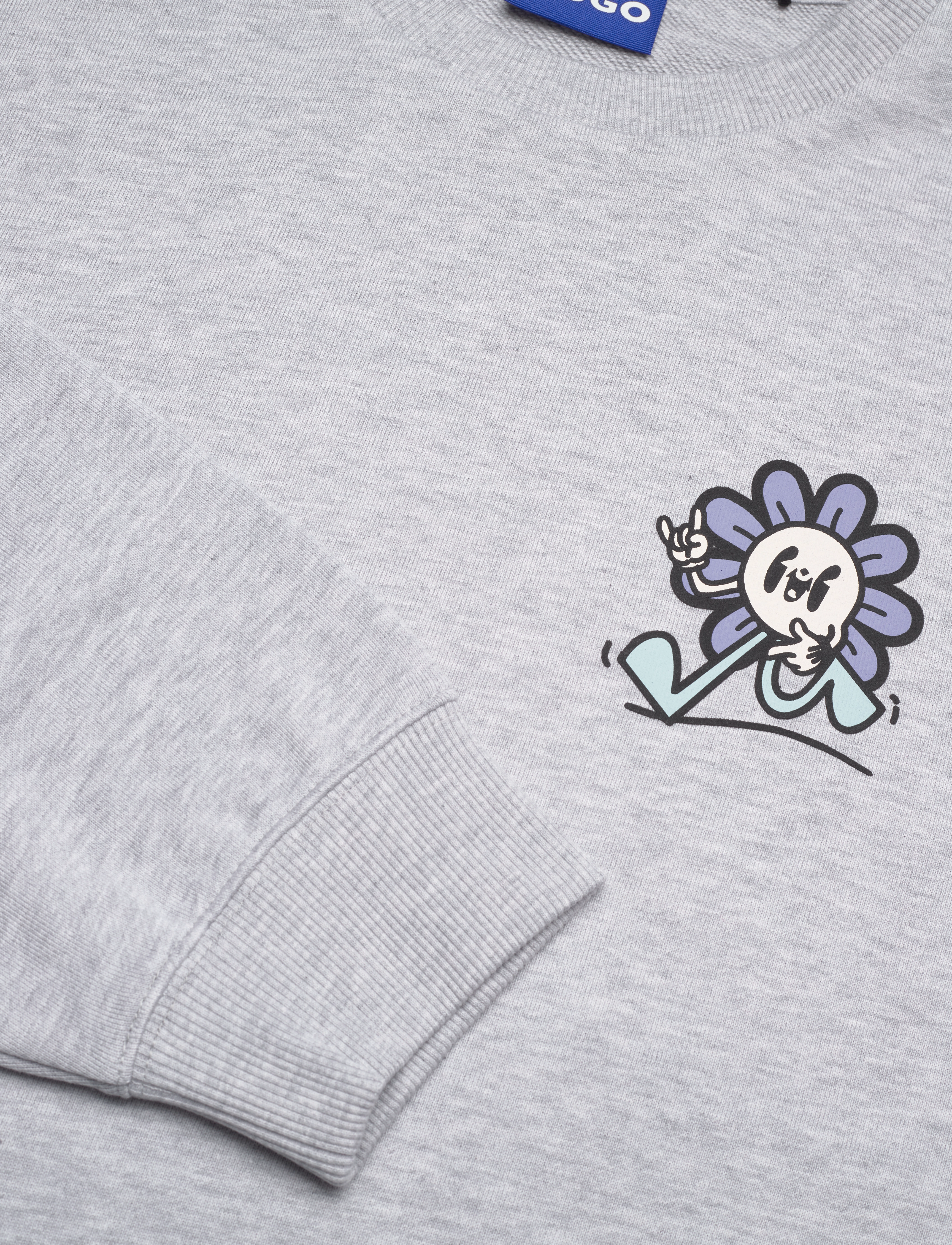 HUGO BLUE - Oversized Crew_B - open grey - 2