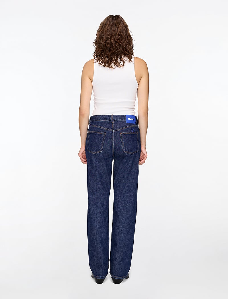 HUGO BLUE - Elyah_B - hosen mit weitem bein - navy - 4