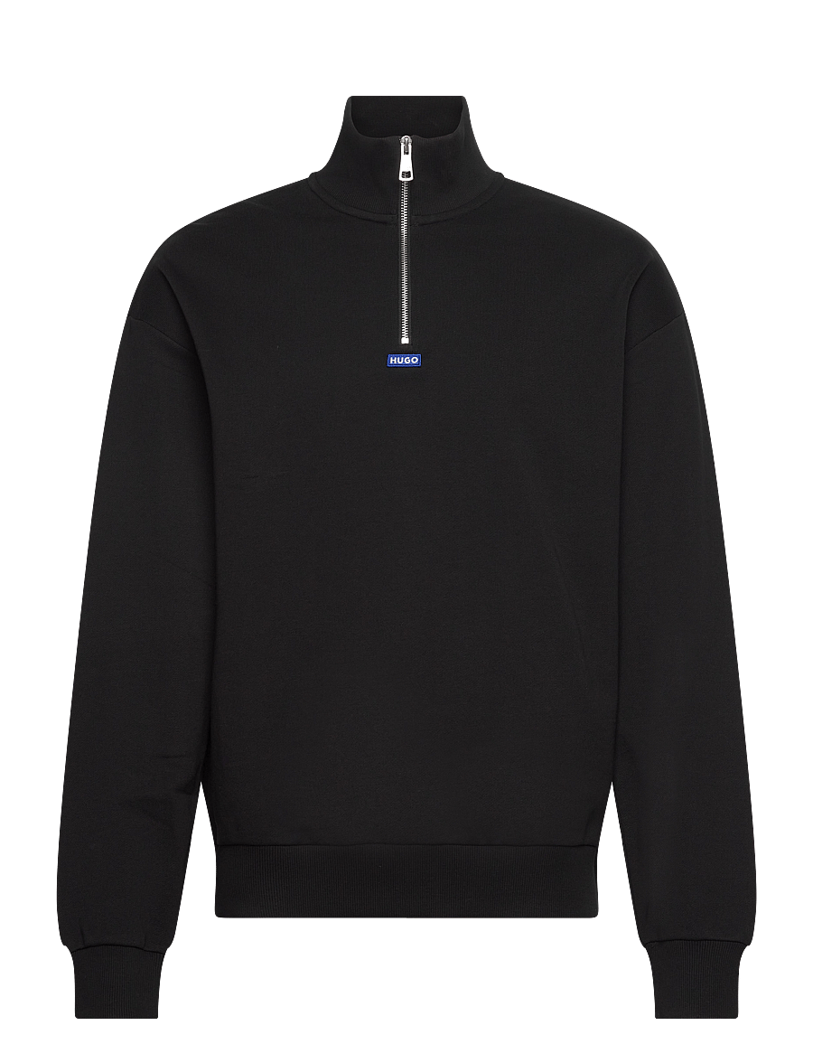 HUGO BLUE - Neeler - pullover mit halbem reißverschluss - black - 0