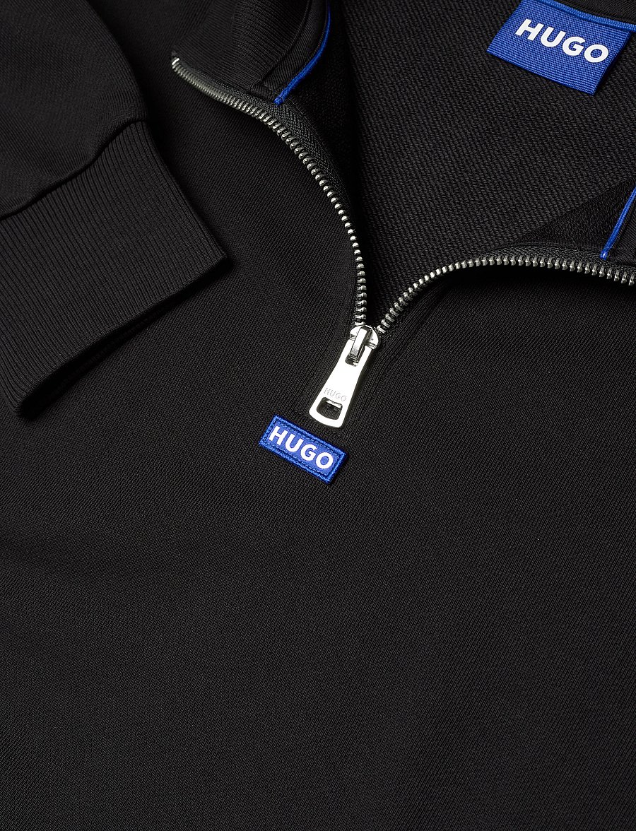 HUGO BLUE - Neeler - pullover mit halbem reißverschluss - black - 2