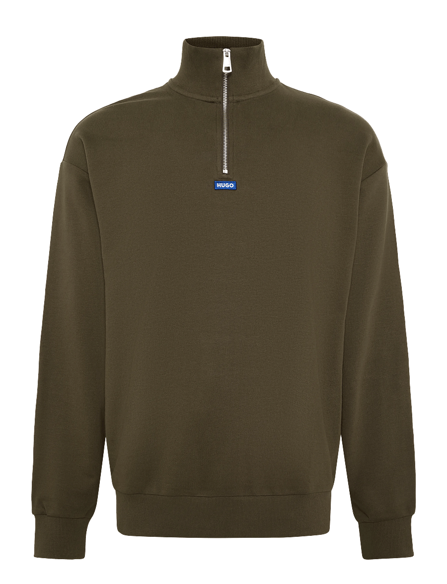 HUGO BLUE - Neeler - tõmblukk-kaelusega džemprid - dark brown - 0