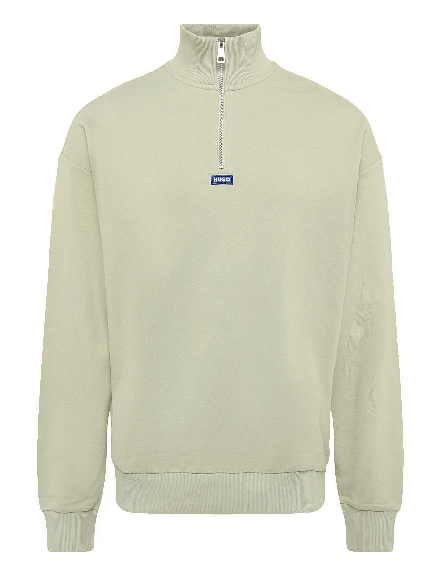 HUGO BLUE - Neeler - pullover mit halbem reißverschluss - open green - 0