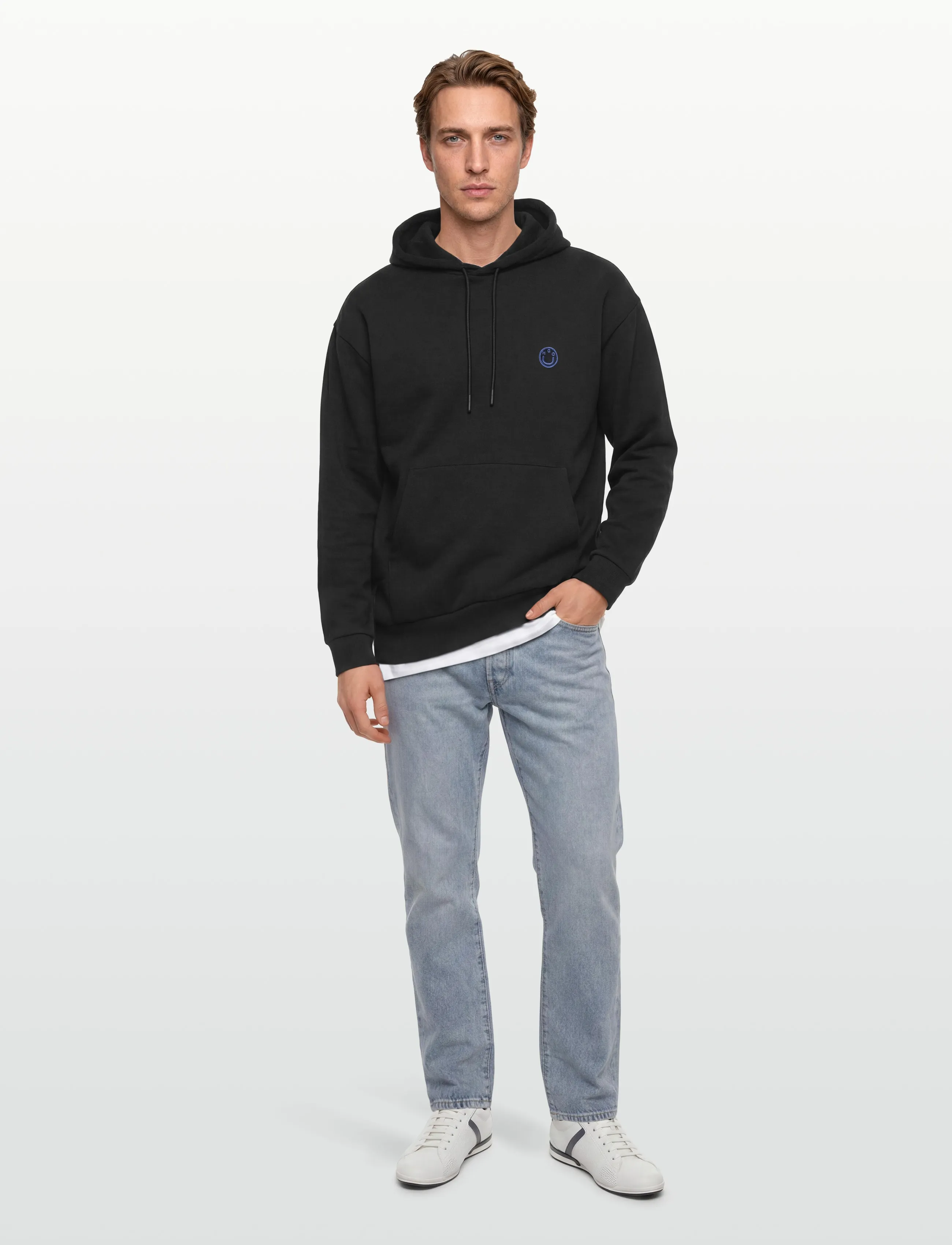 HUGO BLUE Nottyo, M, Black, Sweatshirts & Hættetrøjer > Hættetrøjer, Herre