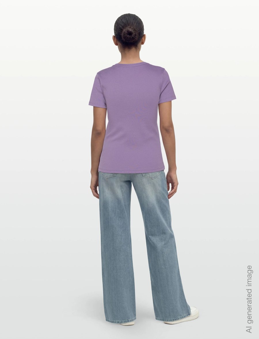 HUGO BLUE - Easy Tee_B - t-shirts - bright purple - 4
