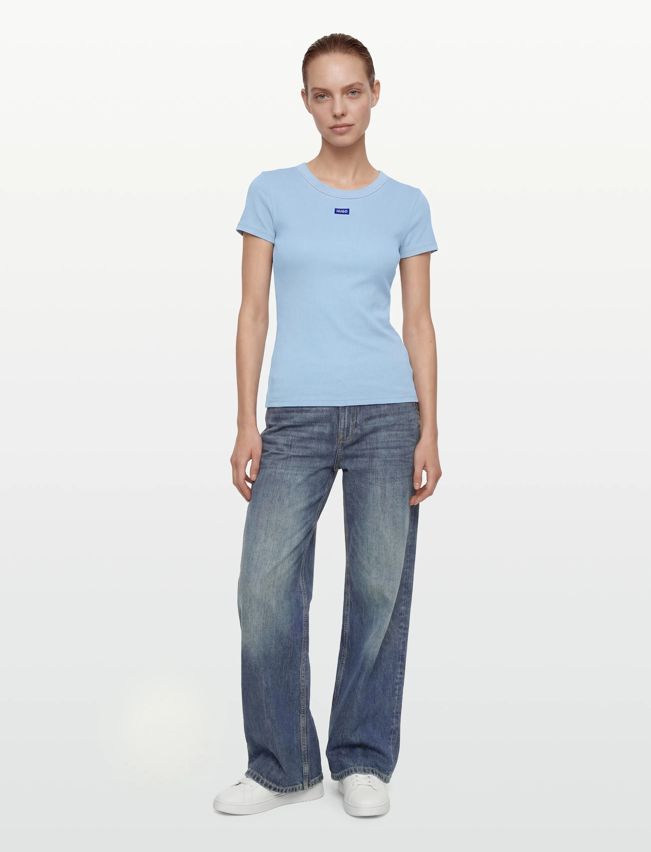 HUGO BLUE - Easy Tee_B - laveste priser - open blue - 0