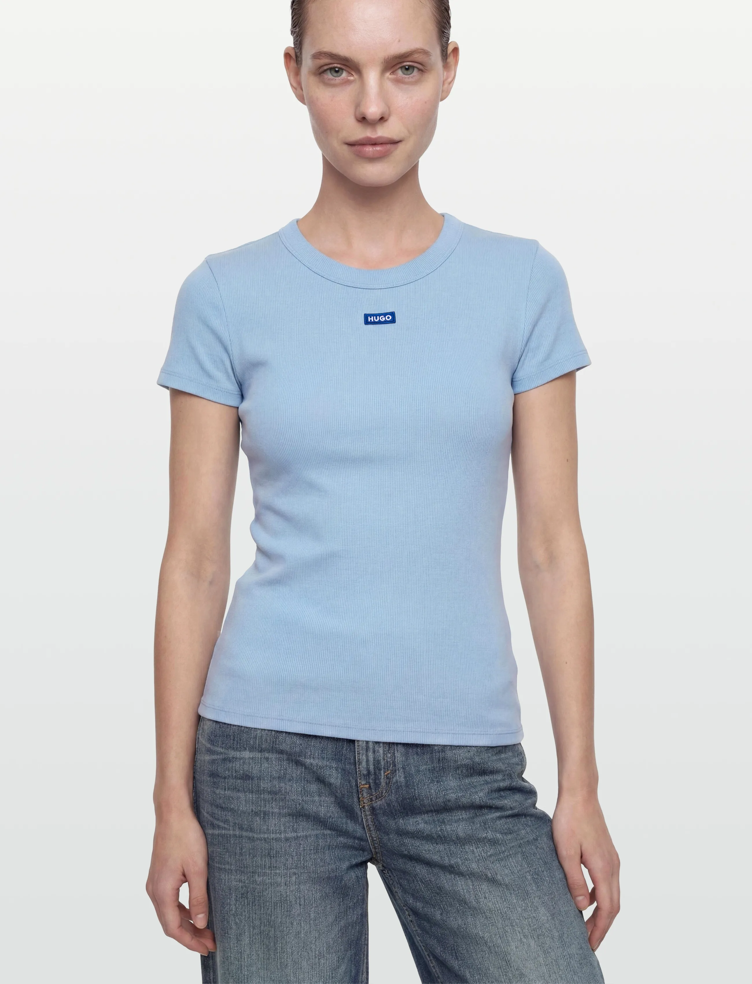 HUGO BLUE - Easy Tee_B - laveste priser - open blue - 3