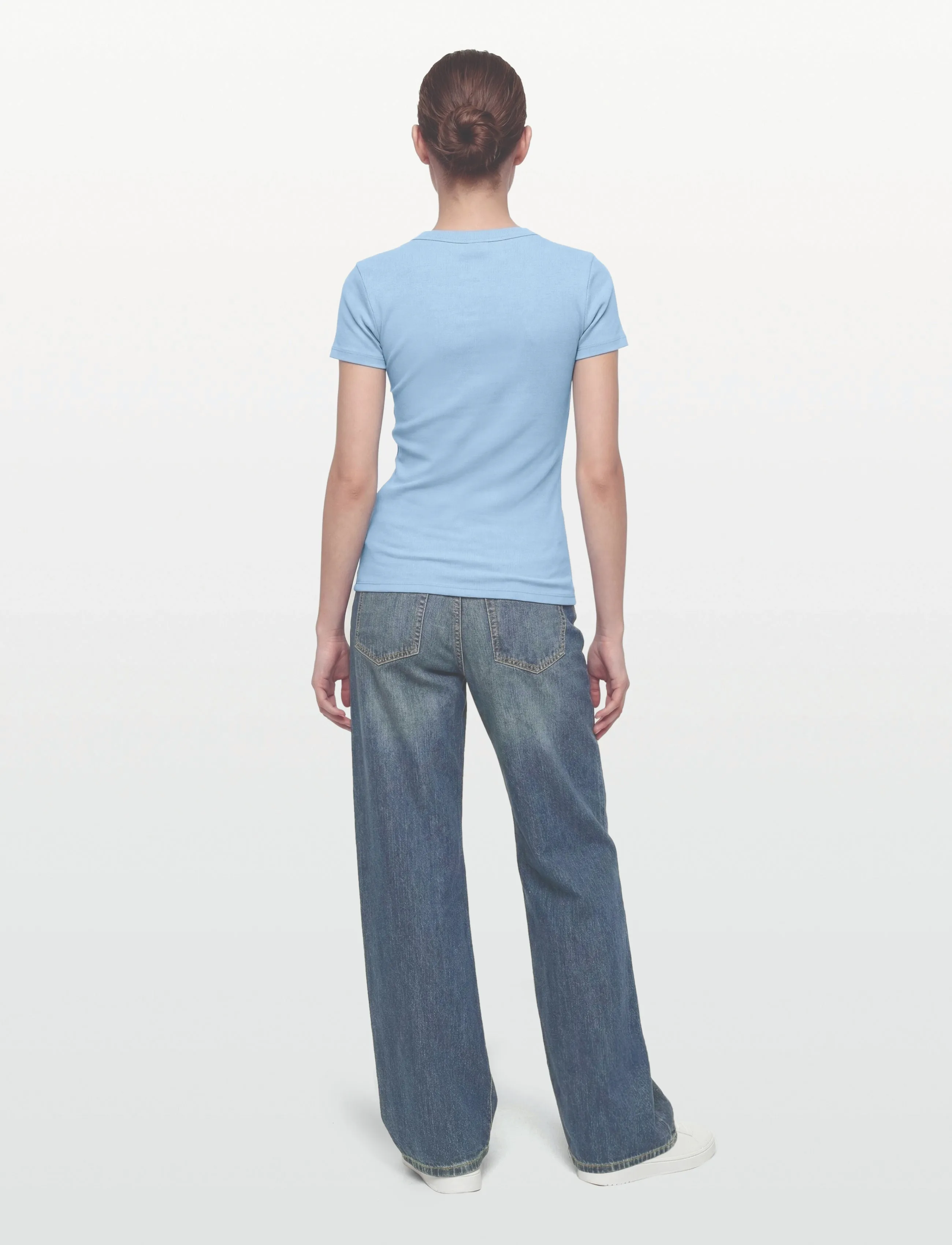 HUGO BLUE - Easy Tee_B - laveste priser - open blue - 4