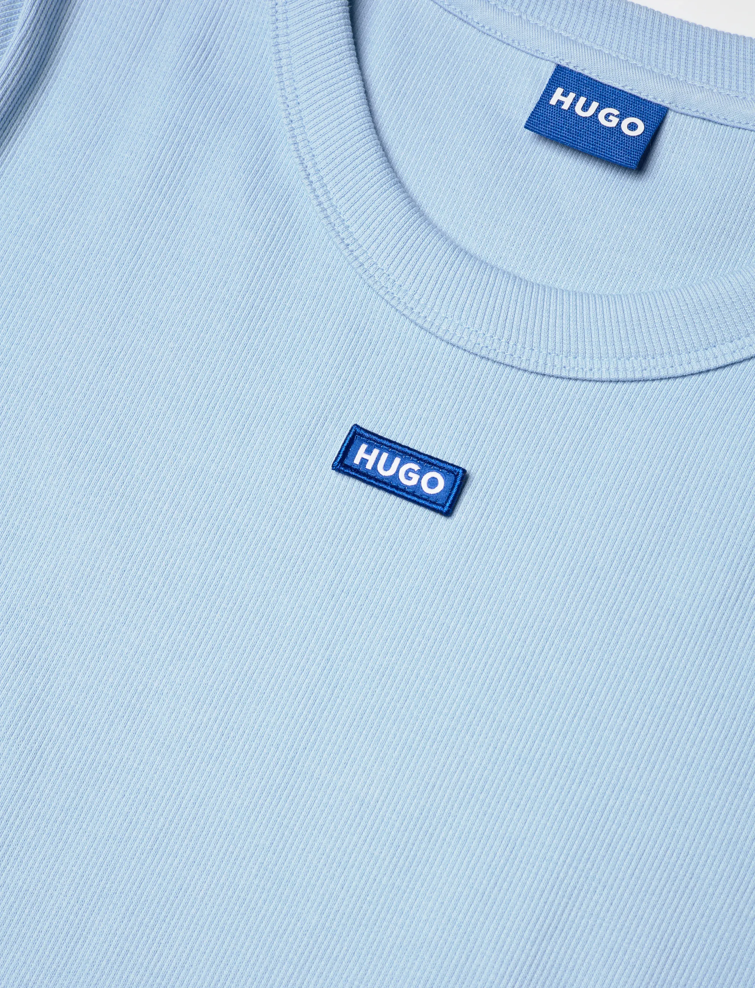HUGO BLUE - Easy Tee_B - laveste priser - open blue - 5