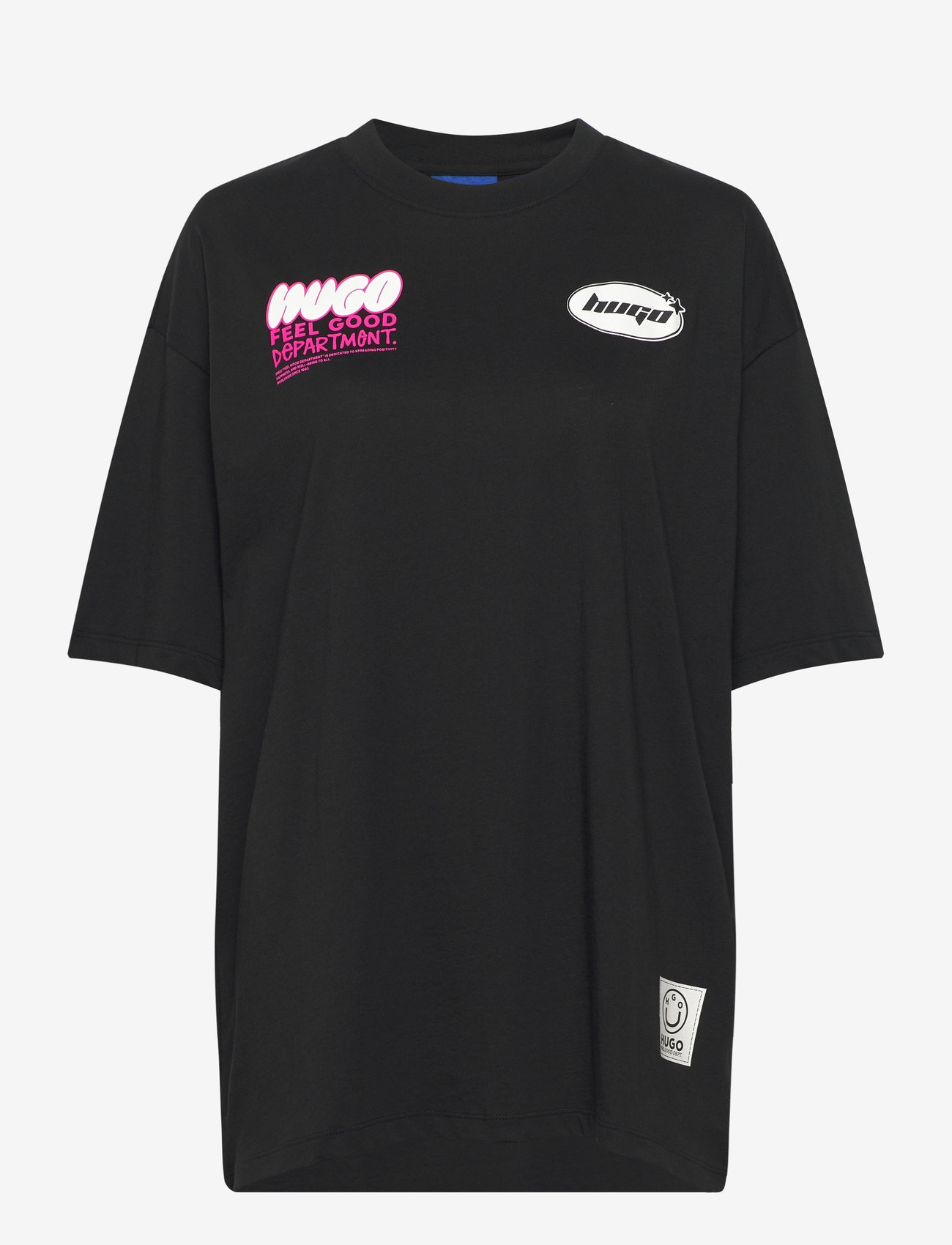 HUGO BLUE - Oversized Tee_B_2 - black - 0