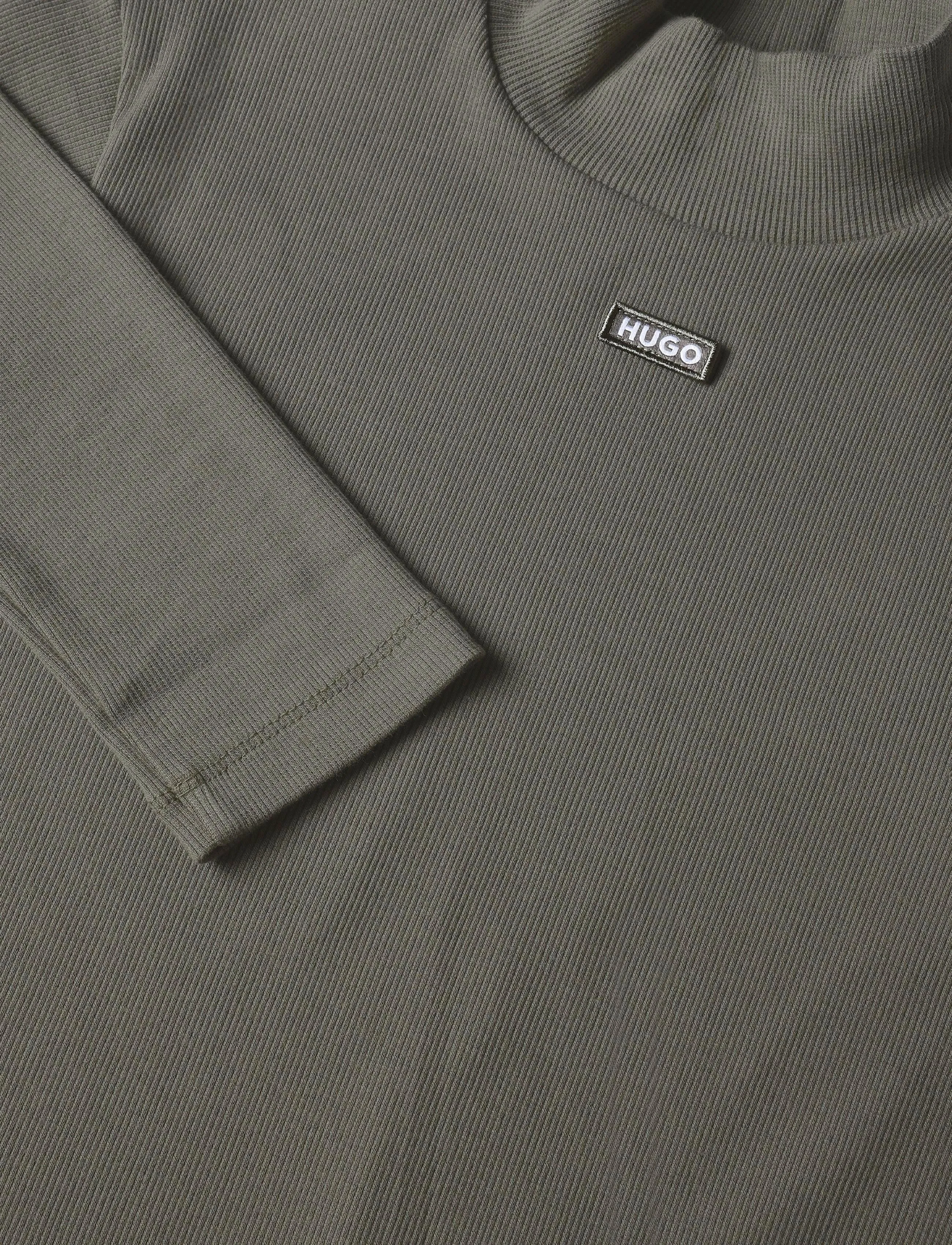 HUGO BLUE - Easy Longsleeve_B - kõrge kaelusega kudumid - open green - 2
