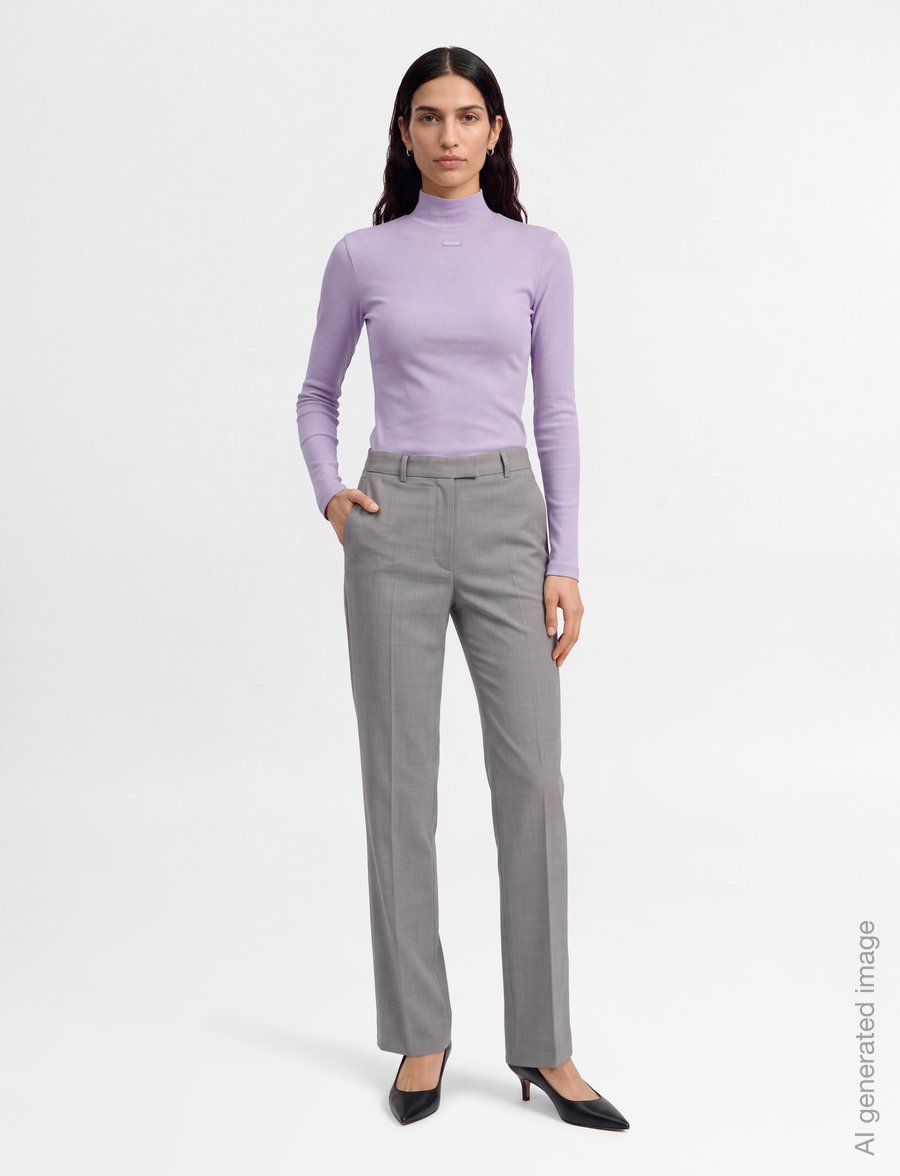 HUGO BLUE - Easy Longsleeve_B - rullekraver - open purple - 0