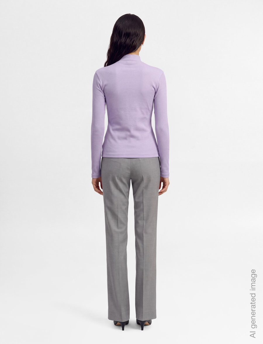 HUGO BLUE - Easy Longsleeve_B - rullekraver - open purple - 4