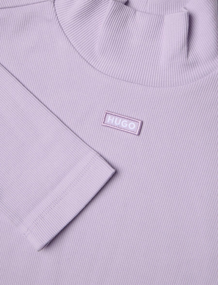 HUGO BLUE - Easy Longsleeve_B - turtlenecks - open purple - 2