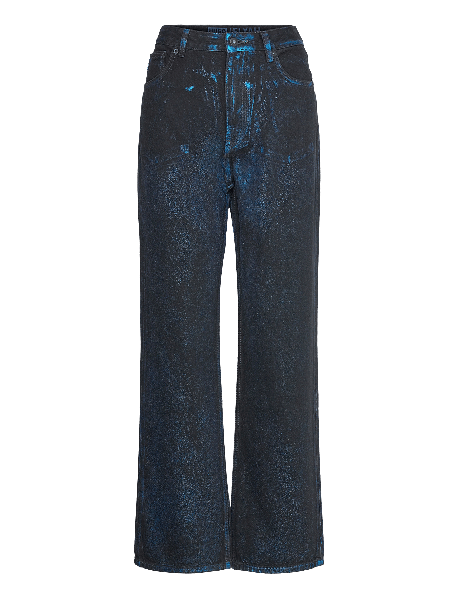 HUGO BLUE - Elyah_B - hosen mit weitem bein - black - 0