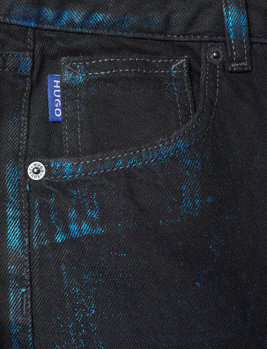 HUGO BLUE - Elyah_B - hosen mit weitem bein - black - 2
